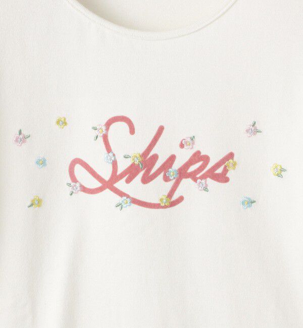 SHIPS KIDS「SHIPS KIDS:140～150cm /フラワー ロゴ ロングスリーブ Tシャツ」|Tシャツ・カットソー|