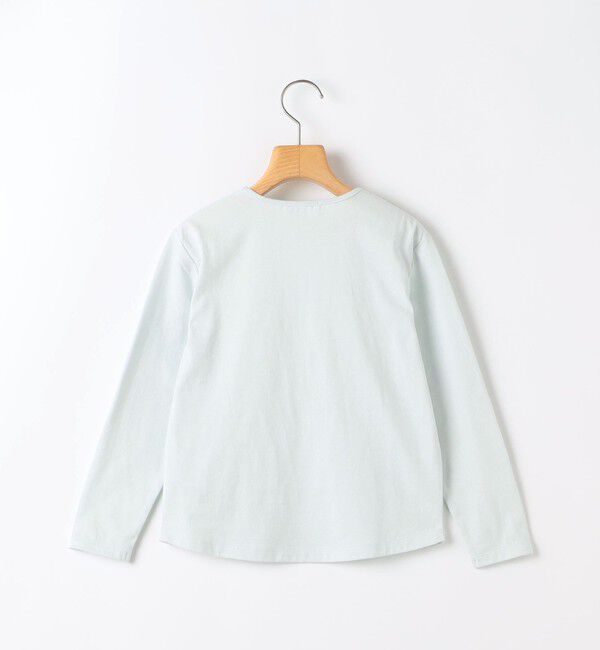 SHIPS KIDS「SHIPS KIDS:140～150cm /フラワー ロゴ ロングスリーブ Tシャツ」|Tシャツ・カットソー|