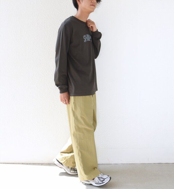 SHIPS for women「【WEB限定】 SHIPS ラウンド プリント ロゴ ロングスリーブ TEE」|Tシャツ・カットソー|