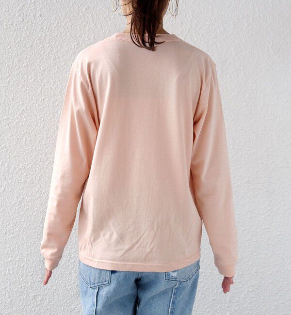 SHIPS for women「【WEB限定】 SHIPS ラウンド プリント ロゴ ロングスリーブ TEE」|Tシャツ・カットソー|