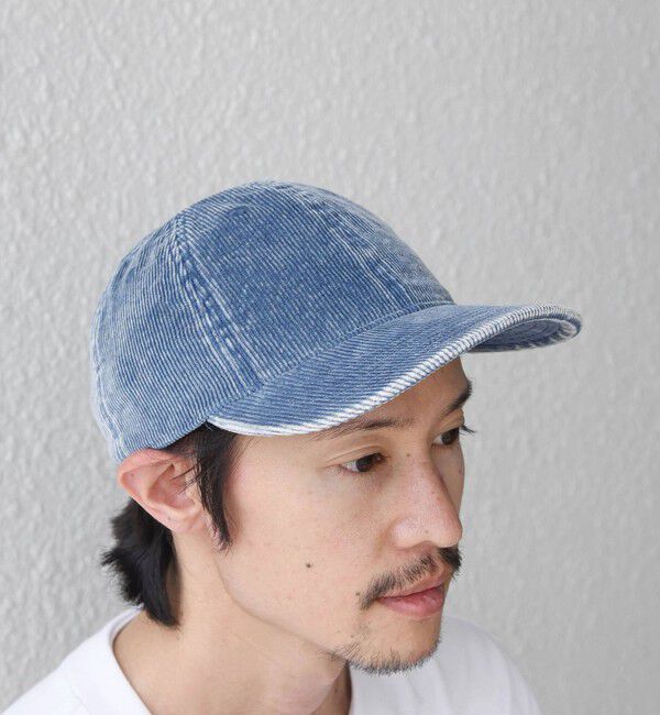 SHIPS any「SHIPS any:〈手洗い可能〉フェード コーデュロイ ワンポイント ピスネーム キャップ◆」|キャップ・キャスケット|