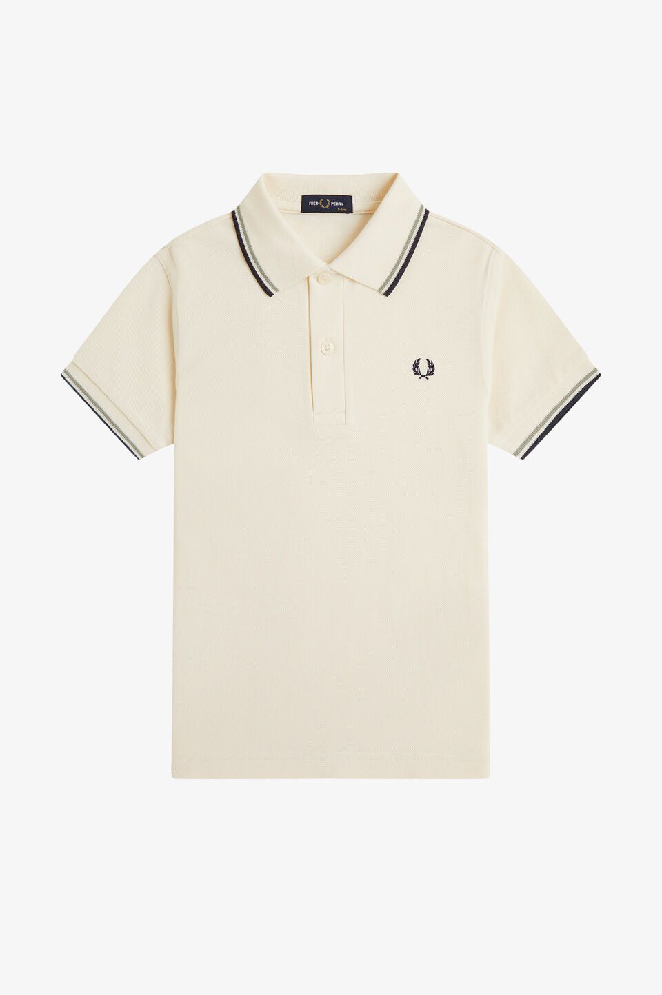 FRED PERRY 「FRED PERRY／Kids Twin Tipped Fred Perry Shirt／キッズ ツインティップラインポロシャツ」|ポロシャツ|ECRU/SEAGRASS