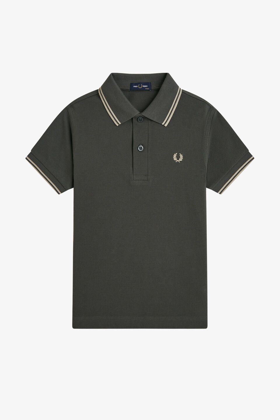 FRED PERRY 「FRED PERRY／Kids Twin Tipped Fred Perry Shirt／キッズ ツインティップラインポロシャツ」|ポロシャツ|FIELDGREEN/OATMEAL
