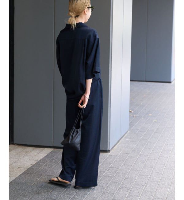 OUTDOOR PRODUCTS Usual Things「ヴィンテージサテンタンブラーイージーパンツ　セットアップ対応」|スラックス|