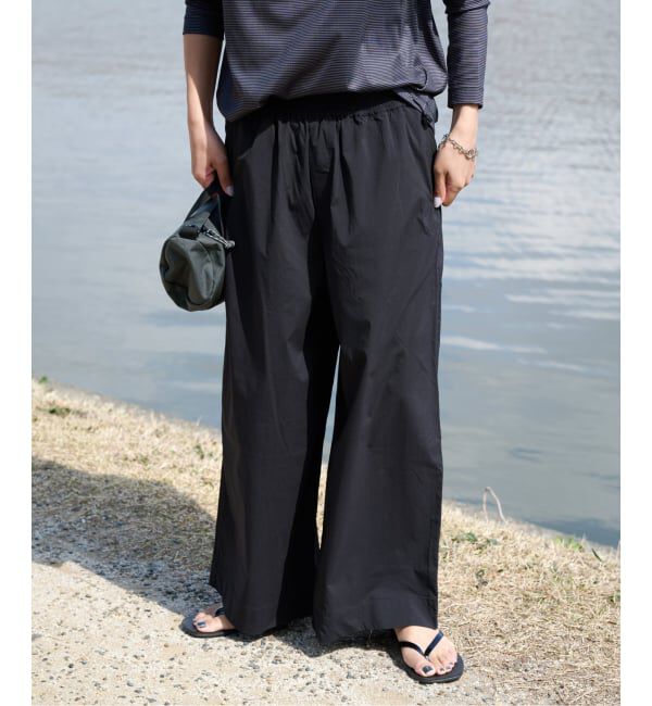 OUTDOOR PRODUCTS Usual Things「ACTIVE WEAR ナイロンライトタイプライターバンドウエストバギーパンツ」|スラックス|
