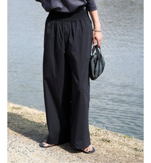 OUTDOOR PRODUCTS Usual Things「ACTIVE WEAR ナイロンライトタイプライターバンドウエストバギーパンツ」|スラックス|