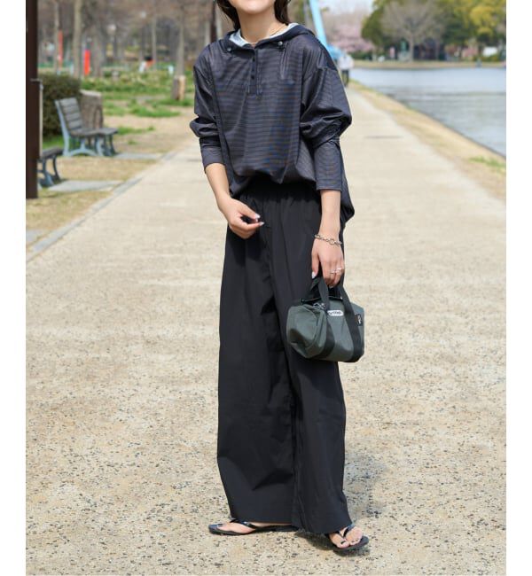 OUTDOOR PRODUCTS Usual Things「ACTIVE WEAR ナイロンライトタイプライターバンドウエストバギーパンツ」|スラックス|