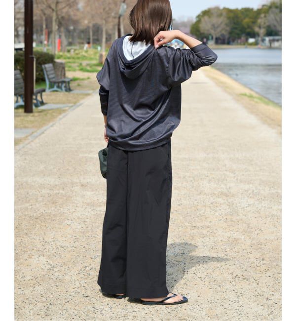 OUTDOOR PRODUCTS Usual Things「ACTIVE WEAR ナイロンライトタイプライターバンドウエストバギーパンツ」|スラックス|