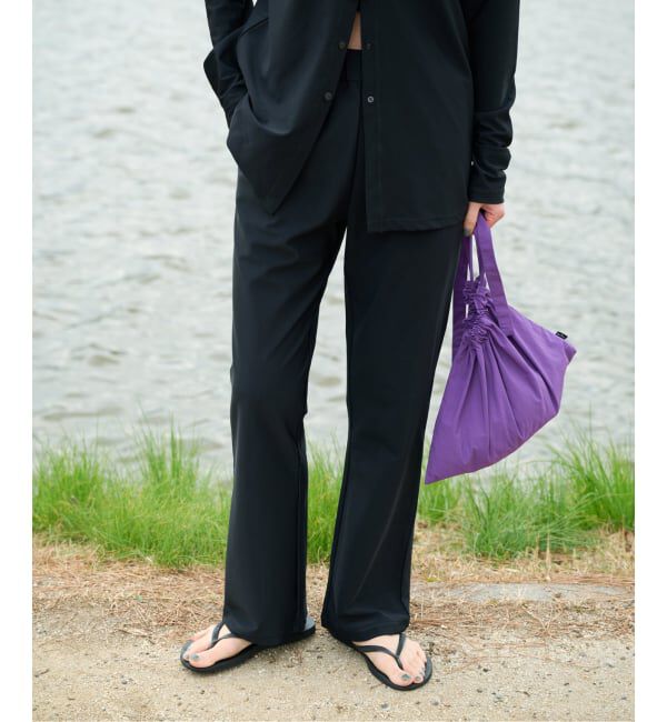 OUTDOOR PRODUCTS Usual Things「ACTIVE WEAR テレコ スリムイージー」|スラックス|