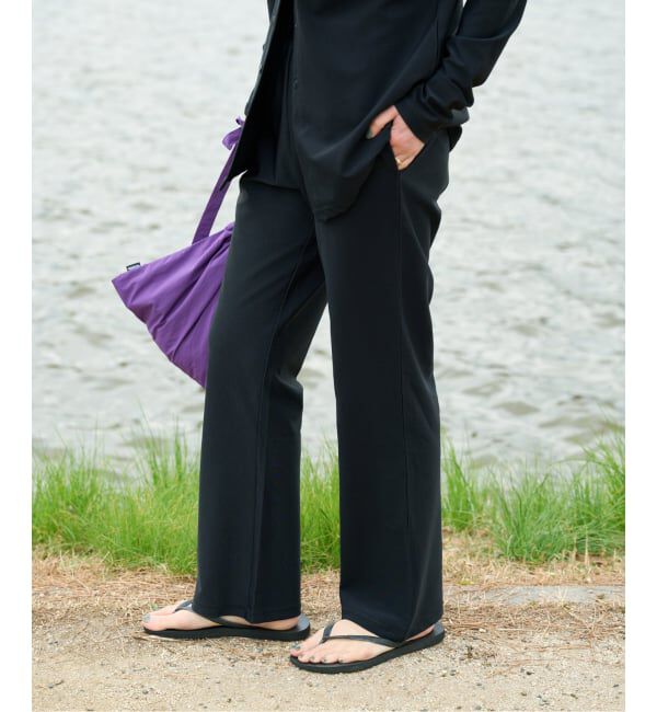 OUTDOOR PRODUCTS Usual Things「ACTIVE WEAR テレコ スリムイージー」|スラックス|