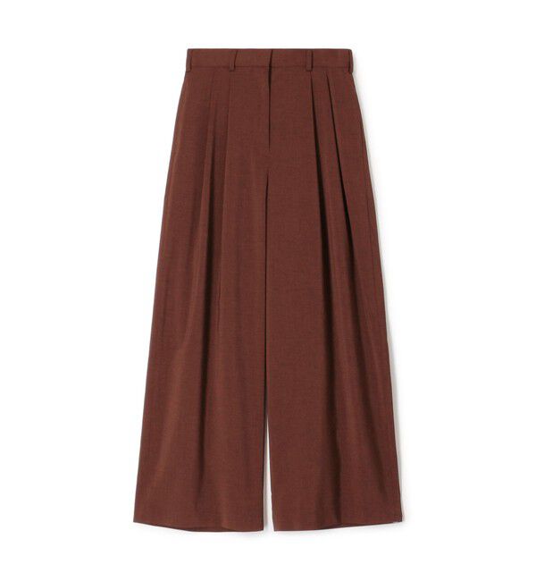Ballsey「ポリエステルツイル ２タックスラックスパンツ」|その他|39 ボルドー