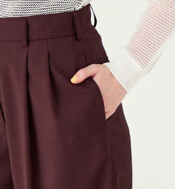 Ballsey「ポリエステルツイル ２タックスラックスパンツ」|その他|