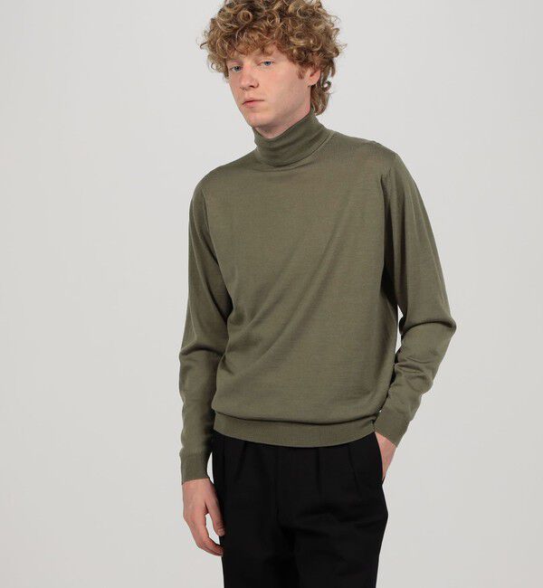 TOMORROWLAND BUYING WEAR「JOHN SMEDLEY LEVINE メリノウールタートルネックニット」|ニット・セーター|