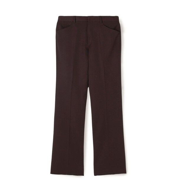 TOMORROWLAND BUYING WEAR「CARUSO ポリエステルウール Lポケットパンツ」|スラックス|79 ダークパープル