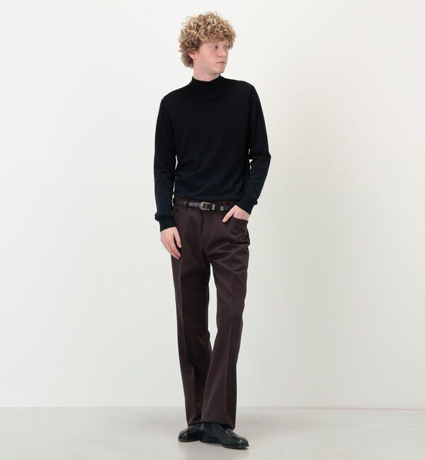 TOMORROWLAND BUYING WEAR「CARUSO ポリエステルウール Lポケットパンツ」|スラックス|