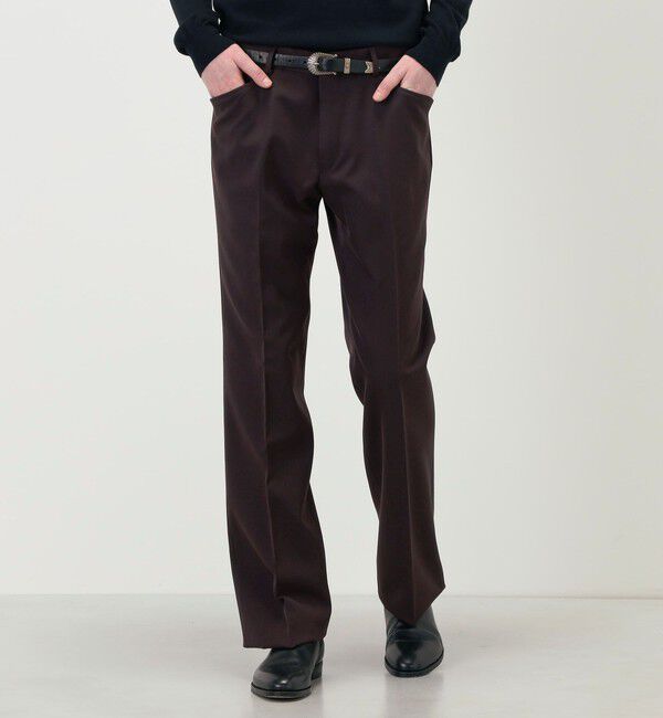 TOMORROWLAND BUYING WEAR「CARUSO ポリエステルウール Lポケットパンツ」|スラックス|