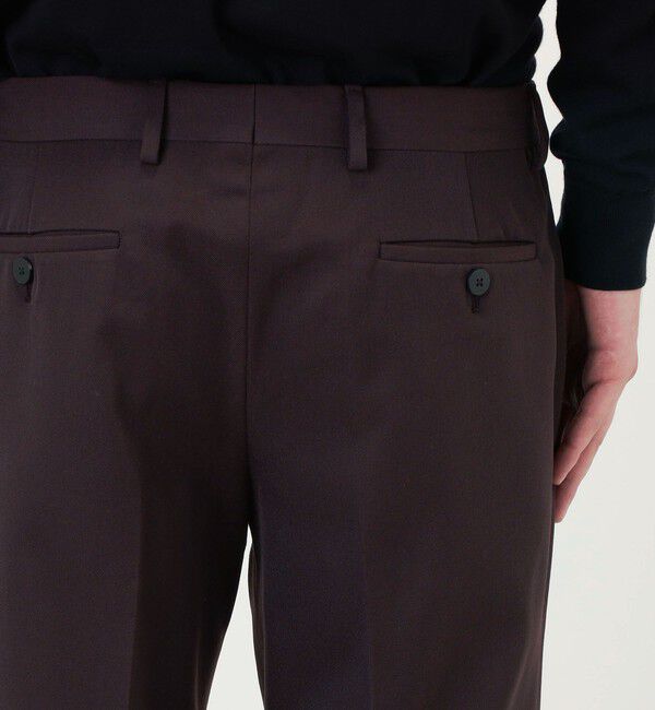 TOMORROWLAND BUYING WEAR「CARUSO ポリエステルウール Lポケットパンツ」|スラックス|