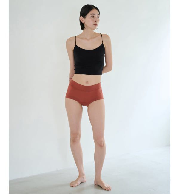 EMILYWEEK「【ACTIVE】Bamboo ボーイレッグショーツ（ブラック、ベージュA、オレンジ）」|インナー|