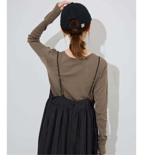 SLOBE IENA「《追加8》miller SLOBE別注 SHEER RIB クルーネック」|Tシャツ・カットソー|