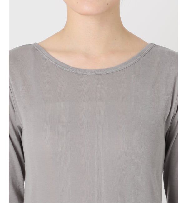 SLOBE IENA「《追加8》miller SLOBE別注 SHEER RIB クルーネック」|Tシャツ・カットソー|