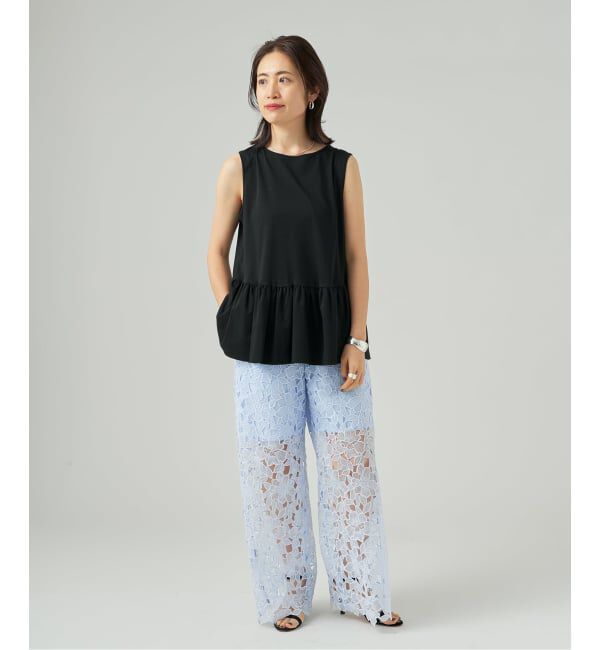 VERMEIL par iena「ペプラム ノースリーブプルオーバー」|Tシャツ・カットソー|