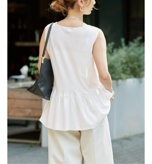 VERMEIL par iena「ペプラム ノースリーブプルオーバー」|Tシャツ・カットソー|
