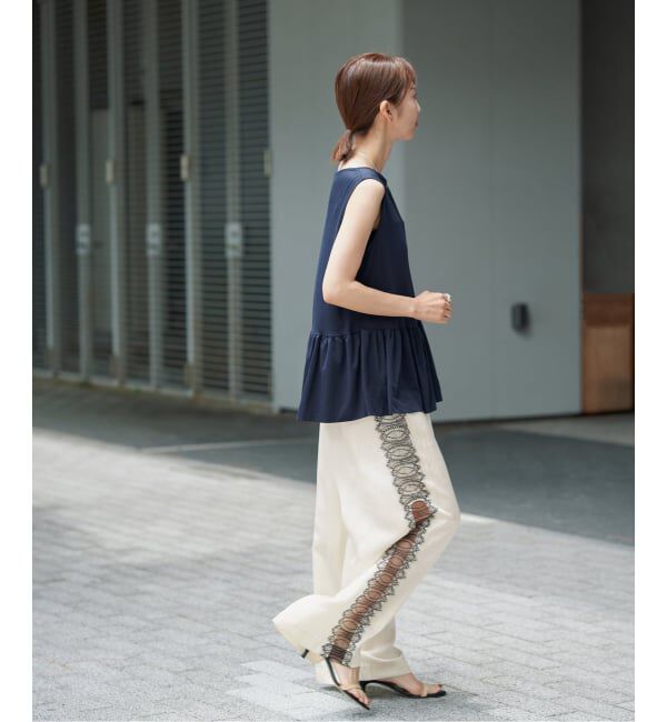 VERMEIL par iena「ペプラム ノースリーブプルオーバー」|Tシャツ・カットソー|