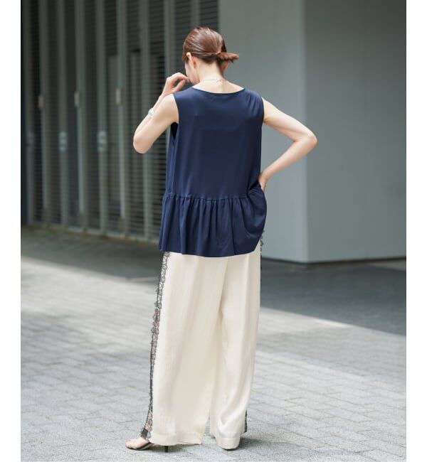 VERMEIL par iena「ペプラム ノースリーブプルオーバー」|Tシャツ・カットソー|