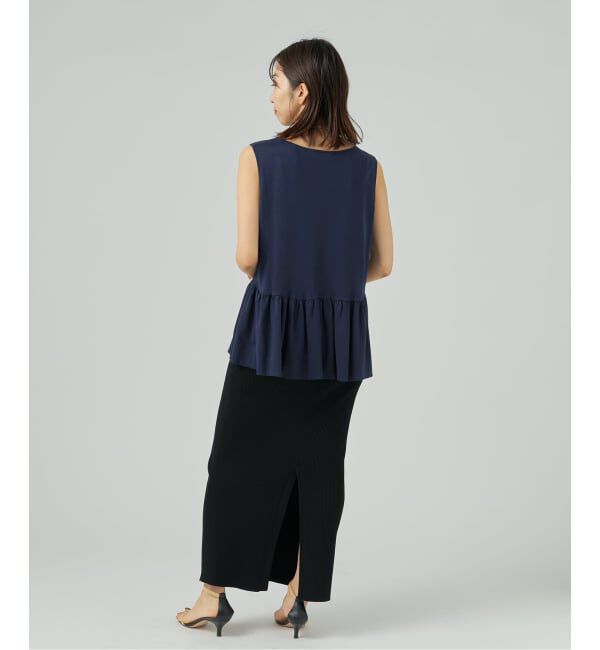 VERMEIL par iena「ペプラム ノースリーブプルオーバー」|Tシャツ・カットソー|