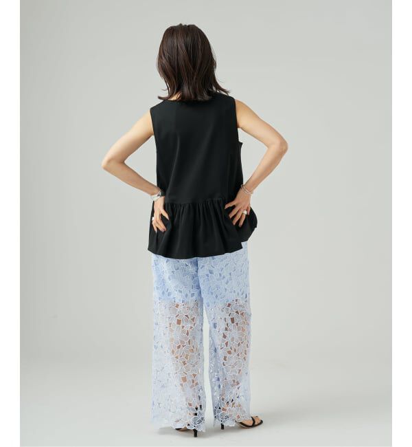VERMEIL par iena「ペプラム ノースリーブプルオーバー」|Tシャツ・カットソー|