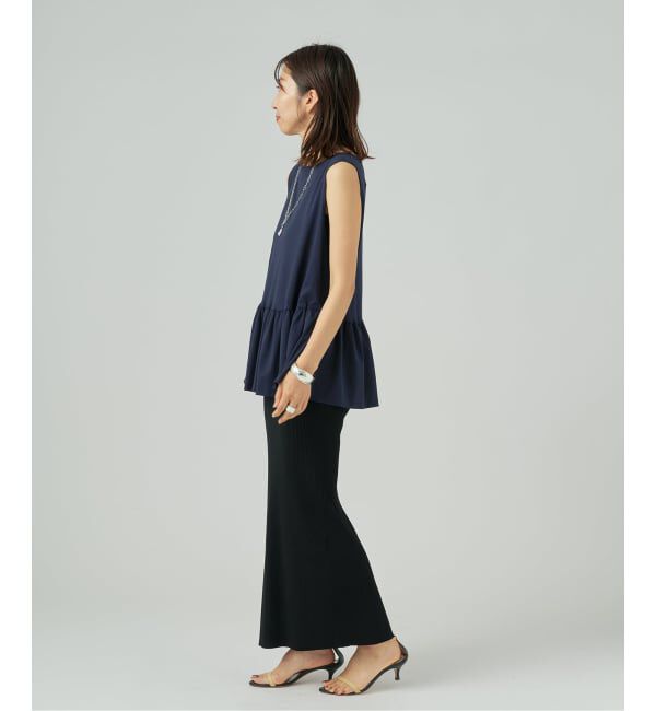 VERMEIL par iena「ペプラム ノースリーブプルオーバー」|Tシャツ・カットソー|