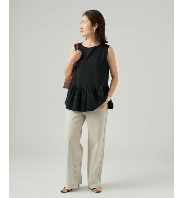 VERMEIL par iena「ペプラム ノースリーブプルオーバー」|Tシャツ・カットソー|