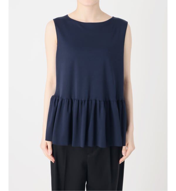 VERMEIL par iena「ペプラム ノースリーブプルオーバー」|Tシャツ・カットソー|