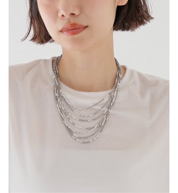 VERMEIL par iena「JEAN FRANCOIS MIMILLA ジャンフランソワミミラ Steel Beads & SteeネックレスCOL159」|ネックレス|