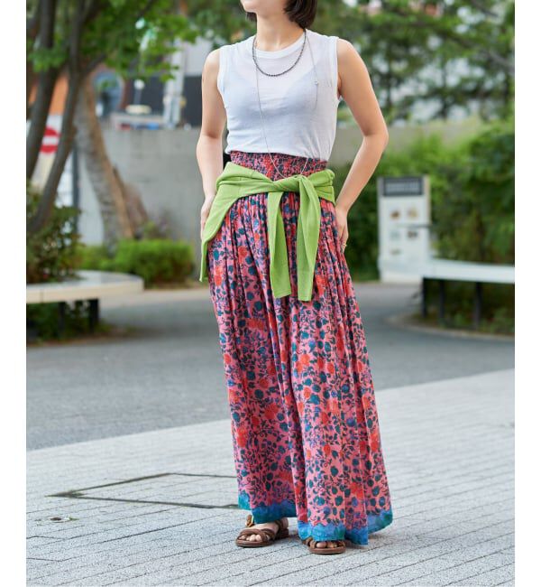 IENA LA BOUCLE「IENA LA BOUCLE 水撚りガスフライスノースリーブ」|タンクトップ|
