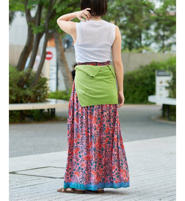 IENA LA BOUCLE「IENA LA BOUCLE 水撚りガスフライスノースリーブ」|タンクトップ|