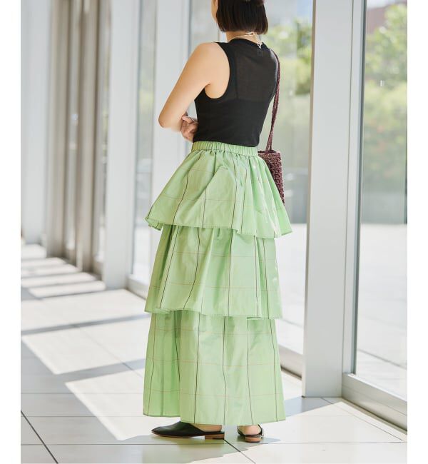 IENA LA BOUCLE「IENA LA BOUCLE 水撚りガスフライスノースリーブ」|タンクトップ|