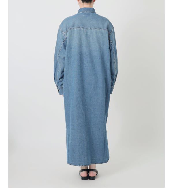 SLOBE IENA「《シリーズあり/予約》LEDENIM BDU デニムシャツワンピース」|ワンピース|
