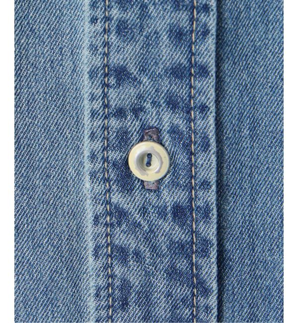 SLOBE IENA「《シリーズあり/予約》LEDENIM BDU デニムシャツワンピース」|ワンピース|