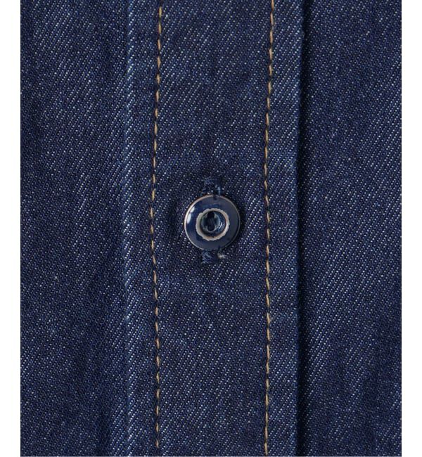 SLOBE IENA「《シリーズあり/予約》LEDENIM BDU デニムシャツワンピース」|ワンピース|