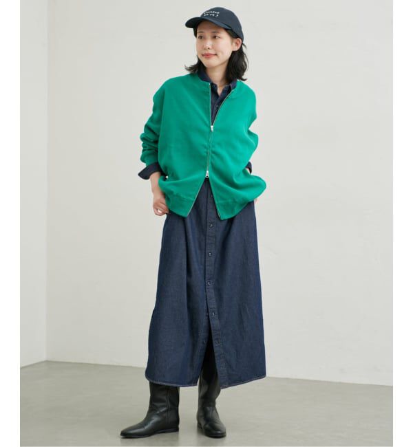 SLOBE IENA「《シリーズあり/予約》LEDENIM BDU デニムシャツワンピース」|ワンピース|
