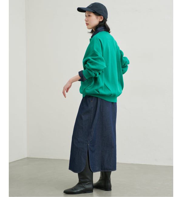 SLOBE IENA「《シリーズあり/予約》LEDENIM BDU デニムシャツワンピース」|ワンピース|