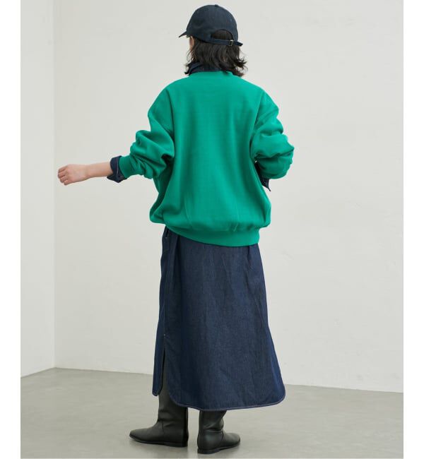 SLOBE IENA「《シリーズあり/予約》LEDENIM BDU デニムシャツワンピース」|ワンピース|