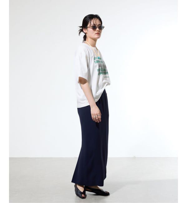 IENA「《WEB限定/追加》コットンフォトプリント ロゴTシャツ」|Tシャツ・カットソー|
