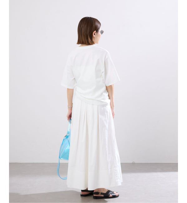 IENA「《WEB限定/追加》コットンフォトプリント ロゴTシャツ」|Tシャツ・カットソー|