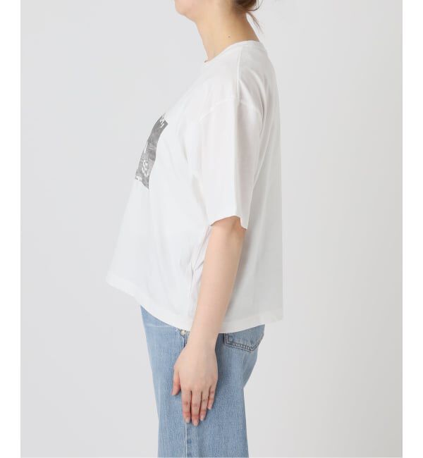 IENA「《WEB限定/追加》コットンフォトプリント ロゴTシャツ」|Tシャツ・カットソー|
