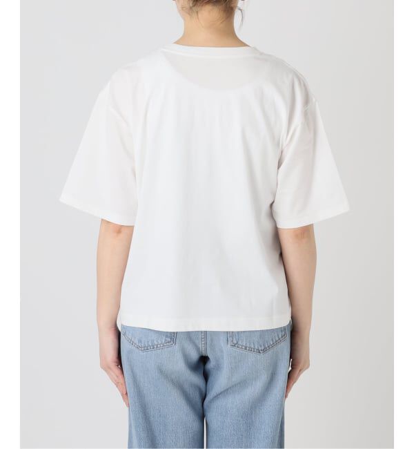 IENA「《WEB限定/追加》コットンフォトプリント ロゴTシャツ」|Tシャツ・カットソー|