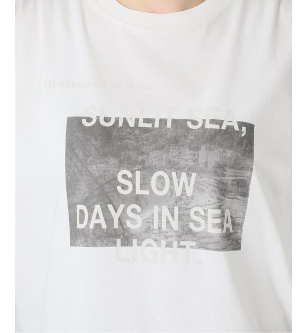 IENA「《WEB限定/追加》コットンフォトプリント ロゴTシャツ」|Tシャツ・カットソー|