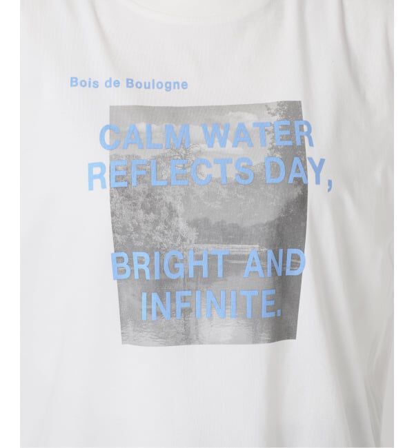 IENA「《WEB限定/追加》コットンフォトプリント ロゴTシャツ」|Tシャツ・カットソー|