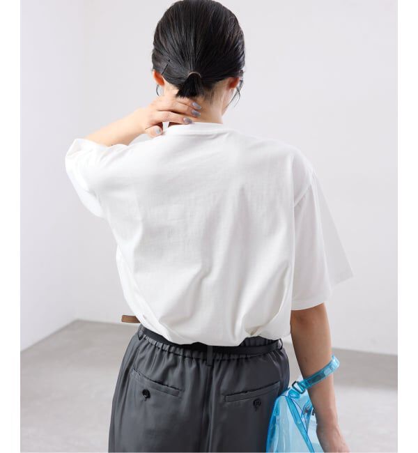 IENA「《WEB限定/追加》コットンフォトプリント ロゴTシャツ」|Tシャツ・カットソー|